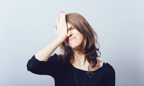 frustrated woman