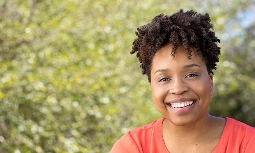 beautiful smiling woman