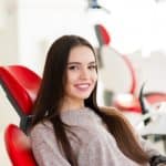 young woman at the dentist
